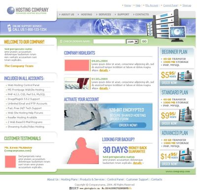 主機服務器類網頁與網站設計 要素、技巧與實例